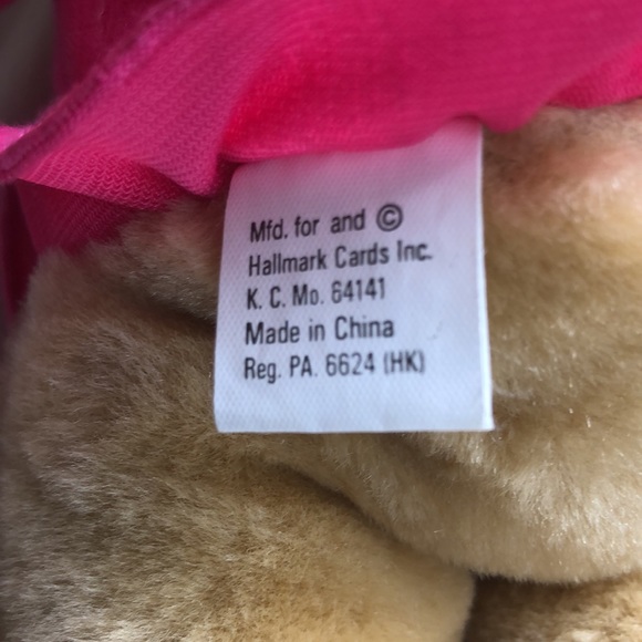 Vintage Hallmark KISS KISS BEAR hand holding couple - Picture 8 of 15